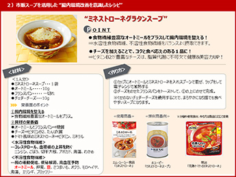 �A市販スープを活用した “腸内環境改善”レシピ　「ミネストローネグラタンスープ」
